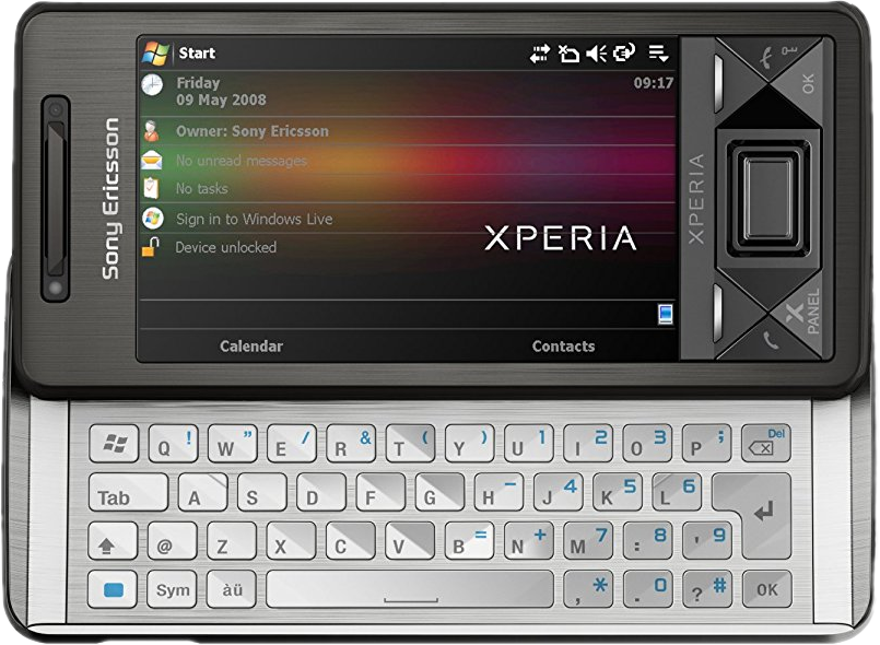Cliquer sur l'image pour voir des infos sur l'appareil : Sony Ericsson Xperia X1