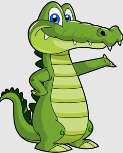 un crocodile male
